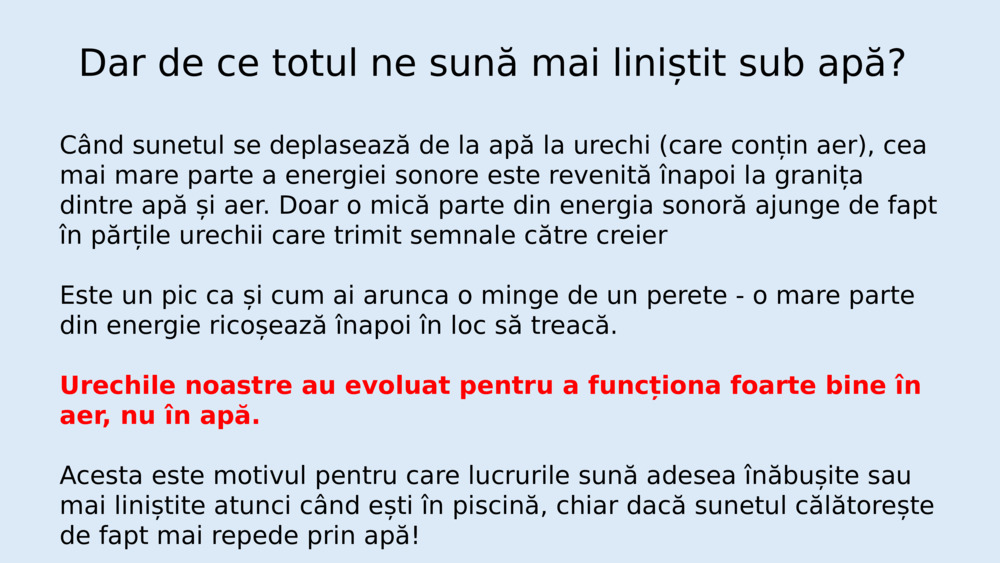 Poate sunetul să călătorească sub apă?