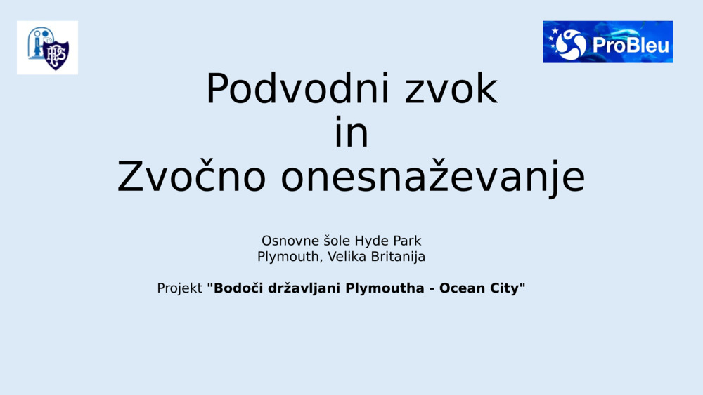 Podvodni zvok