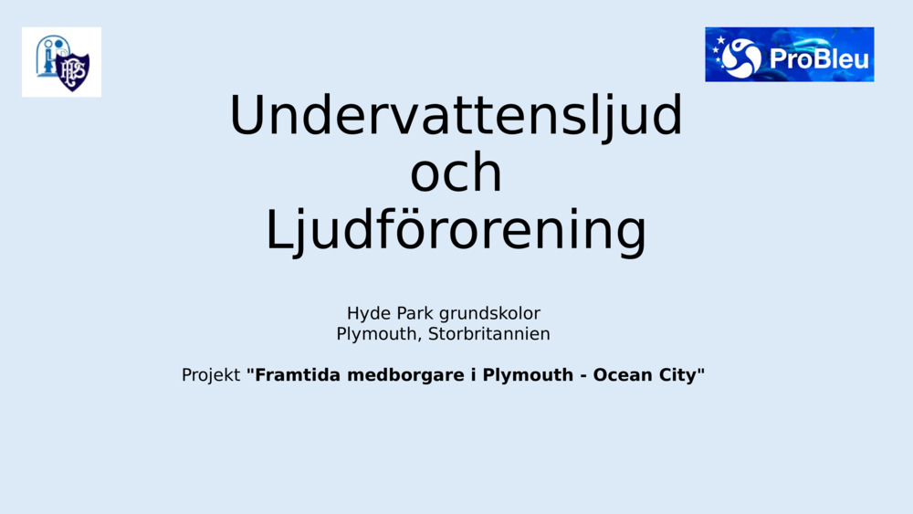Undervattensljud