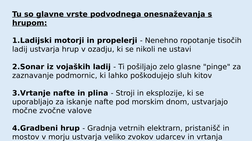 Podvodno zvočno onesnaževanje