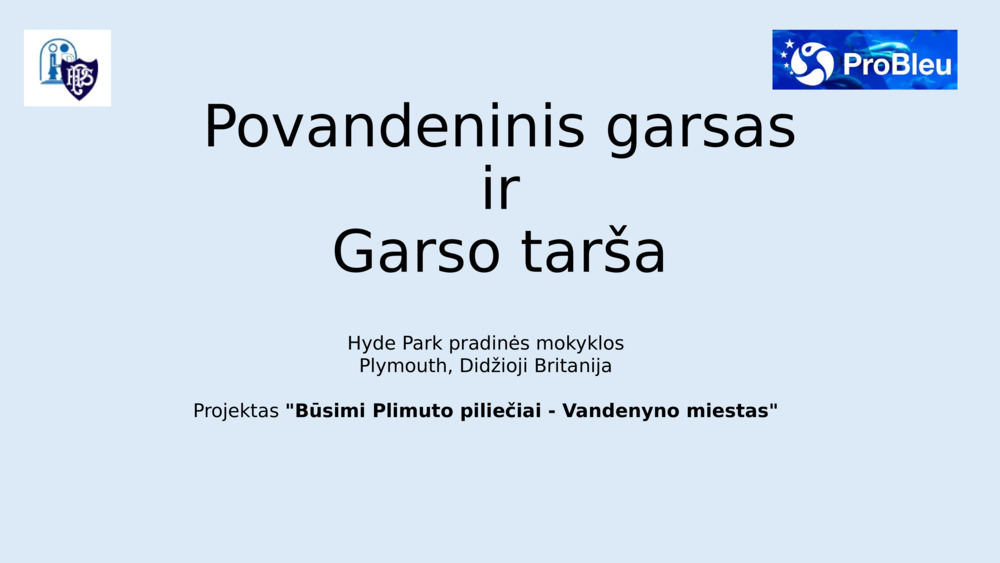 Povandeninis garsas