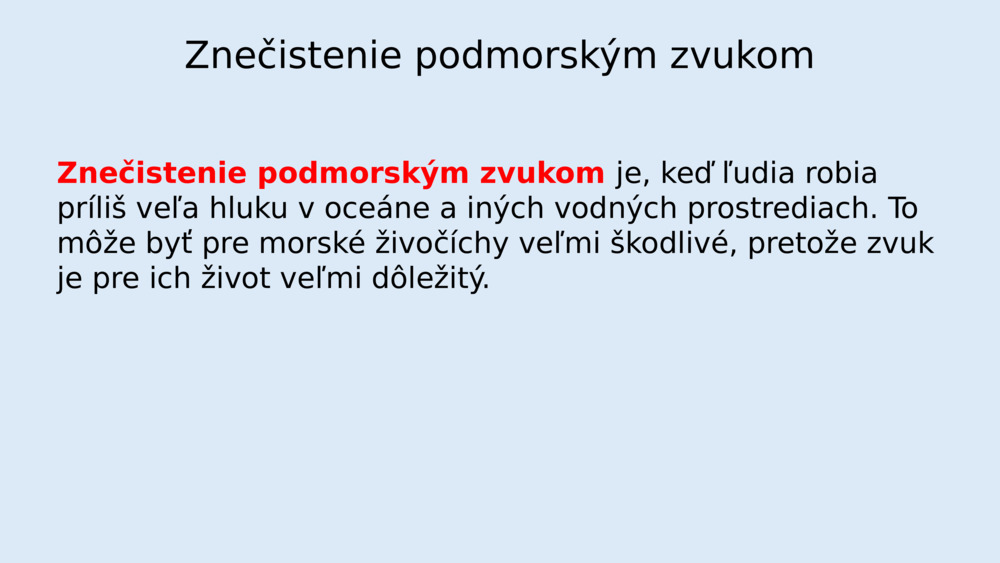 Znečistenie podmorským zvukom