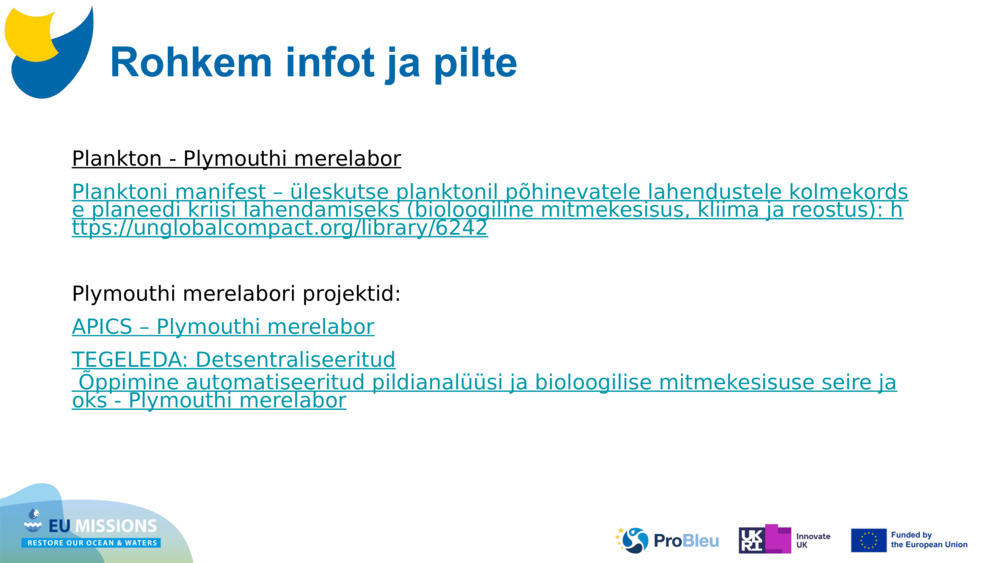 Plankton - Plymouthi merelabor