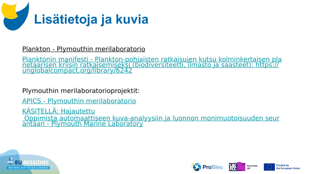 Plankton - Plymouthin merilaboratorio