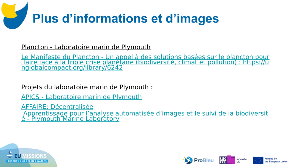 Plancton - Laboratoire marin de Plymouth