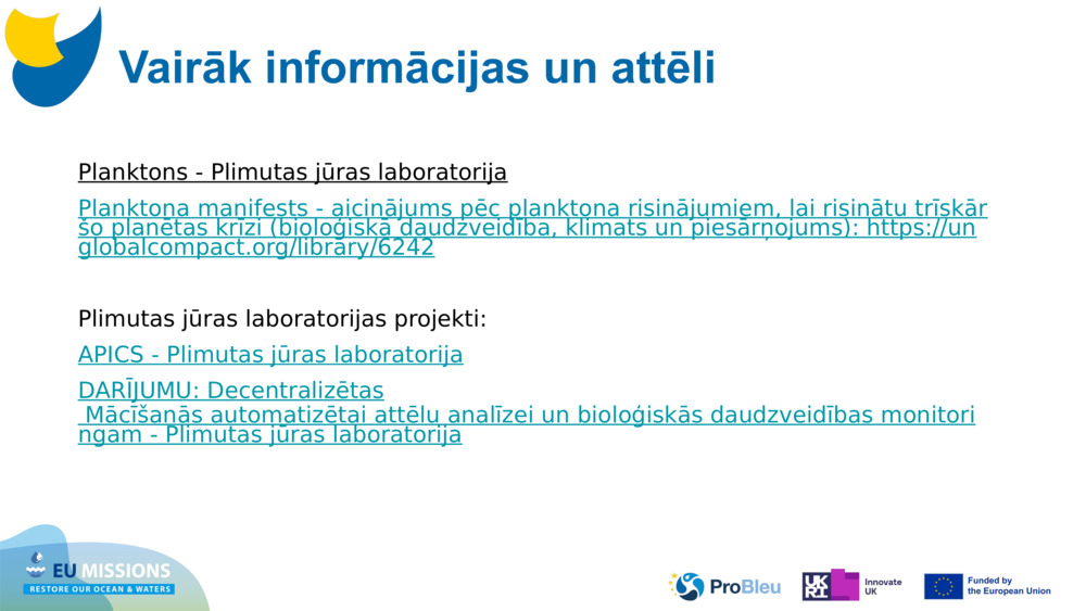 Planktons - Plimutas jūras laboratorija