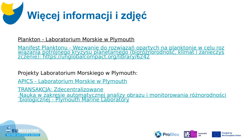 Plankton - Laboratorium Morskie w Plymouth