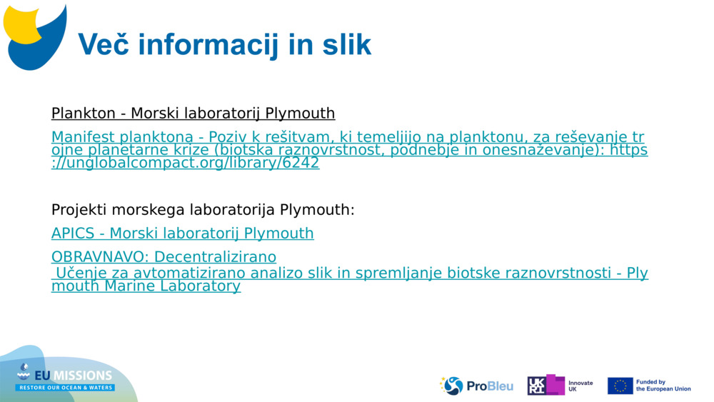 Plankton - Morski laboratorij Plymouth
