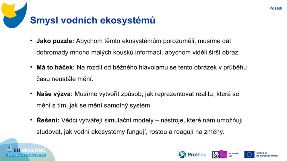 Smysl vodních ekosystémů