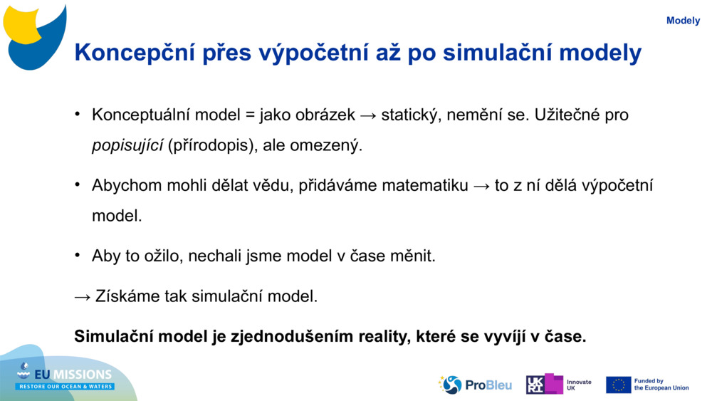 Koncepční přes výpočetní až po simulační modely