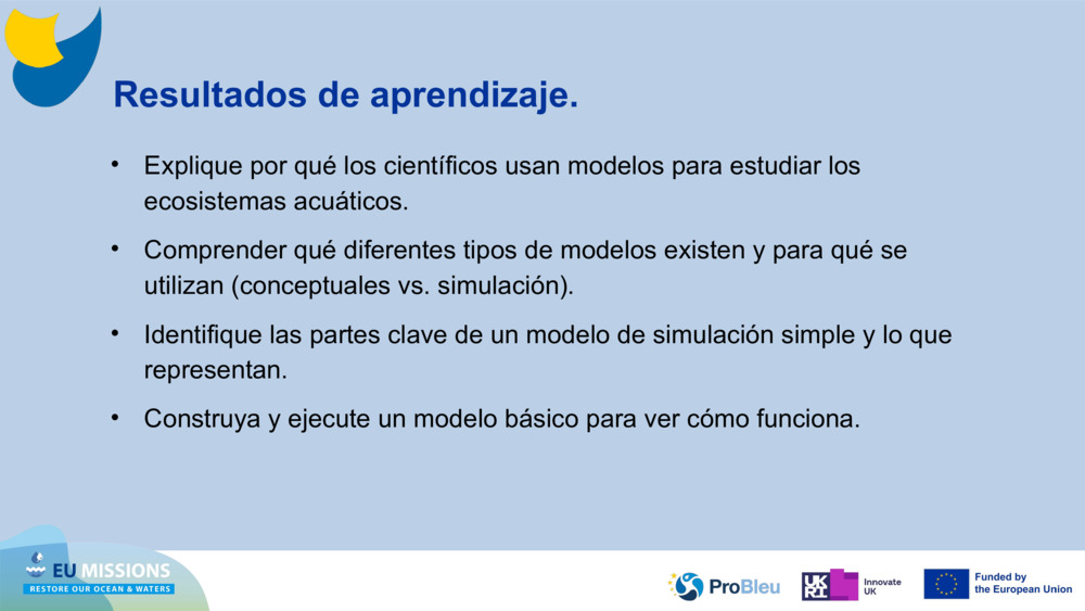 Resultados de aprendizaje
