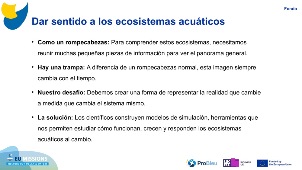 Dar sentido a los ecosistemas acuáticos
