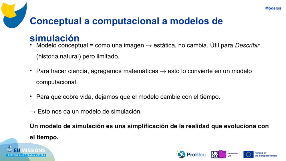 Conceptual a computacional a modelos de simulación