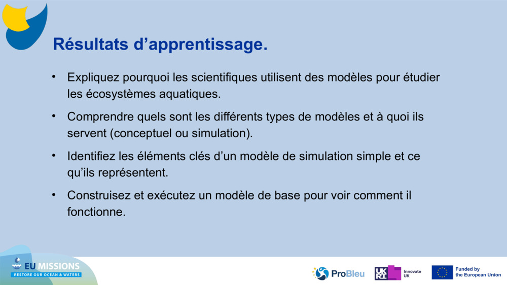 Résultats d’apprentissage