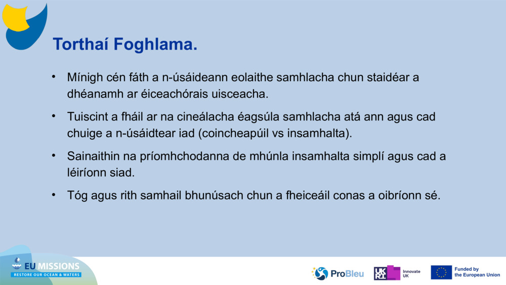 Torthaí Foghlama