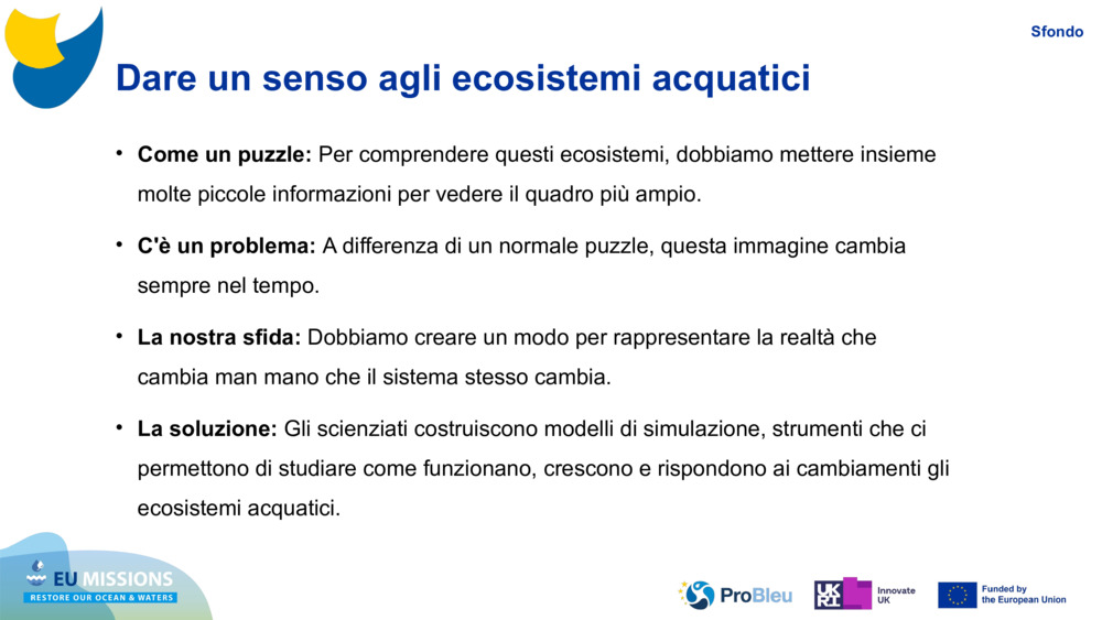Dare un senso agli ecosistemi acquatici