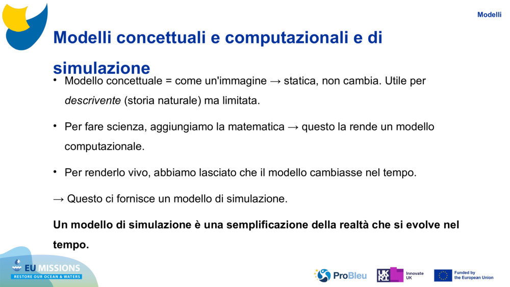 Modelli concettuali e computazionali e di simulazione