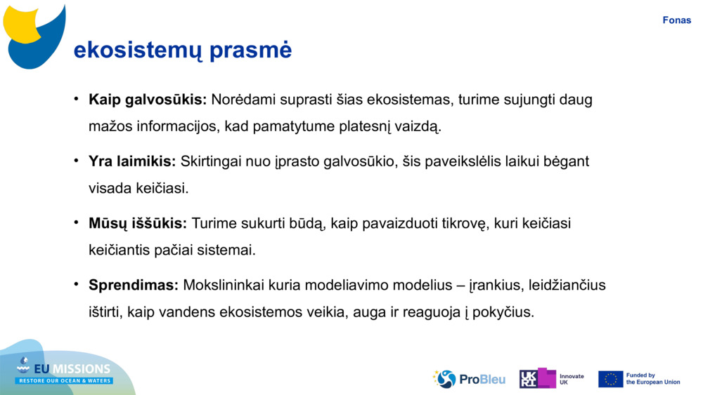 ekosistemų prasmė