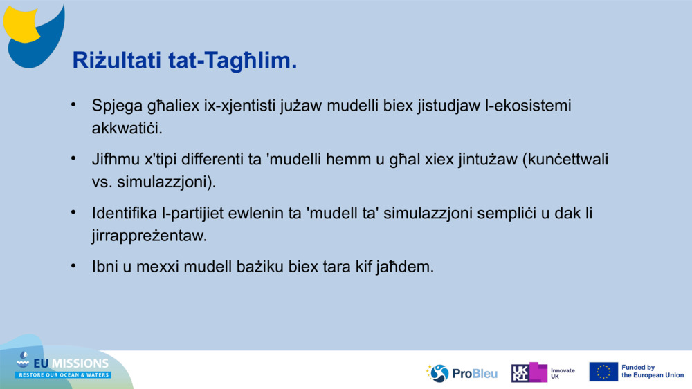 Riżultati tat-Tagħlim