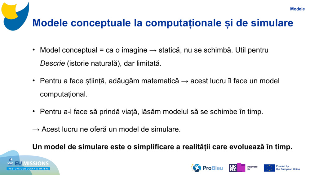Modele conceptuale la computaționale și de simulare