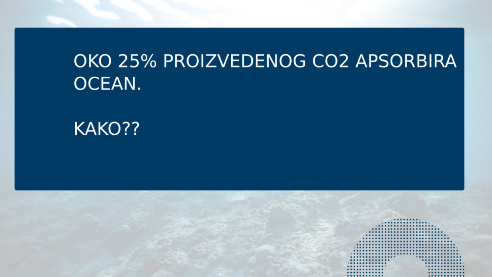 OKO 25% PROIZVEDENOG CO2 APSORBIRA OCEAN.