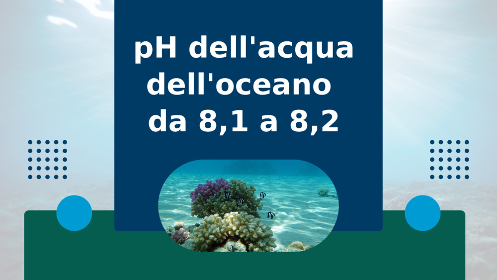 pH dell'acqua dell'oceano 