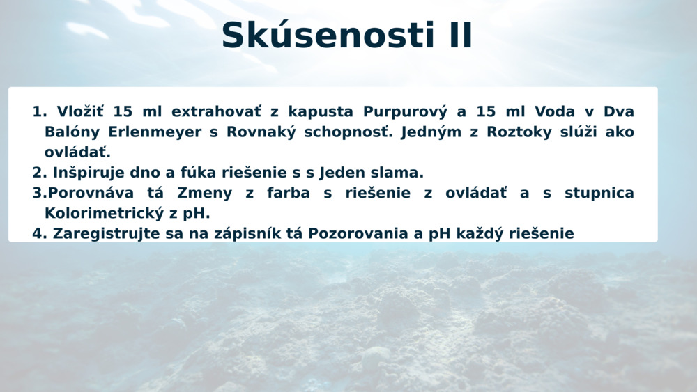 Skúsenosti II