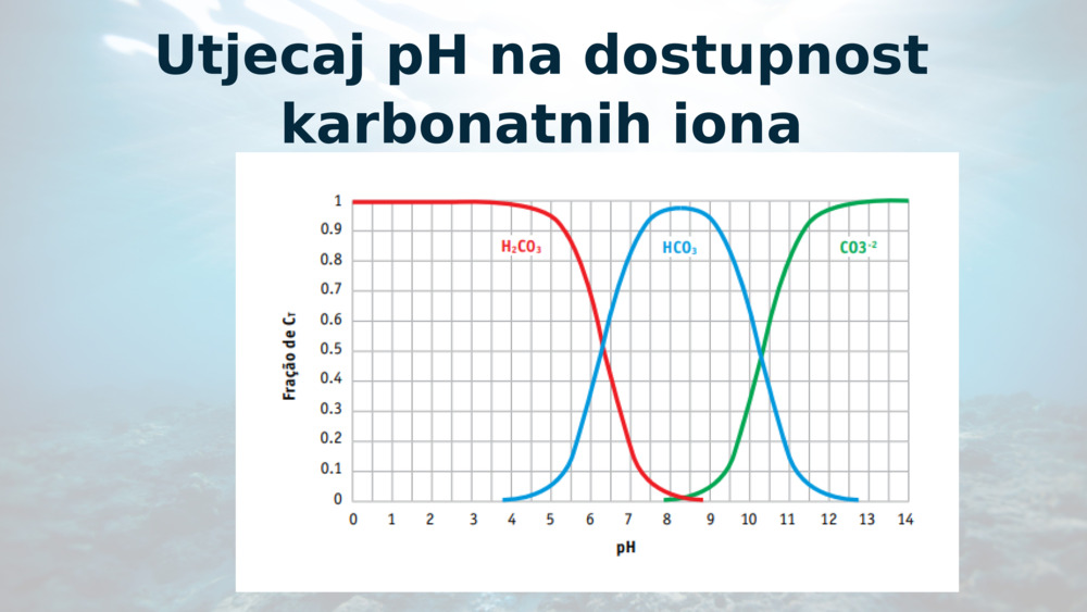 Utjecaj pH na dostupnost karbonatnih iona