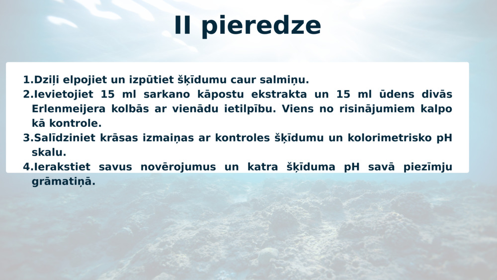 II pieredze