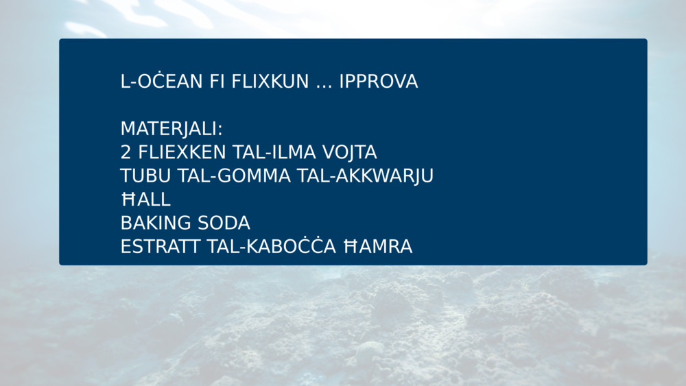 L-OĊEAN FI FLIXKUN ... IPPROVA