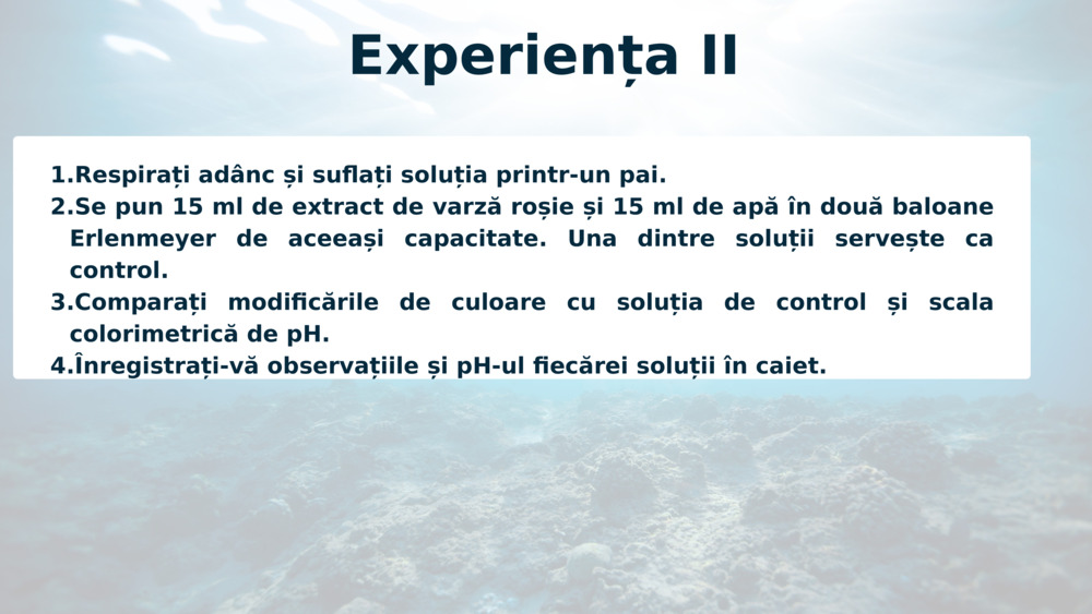 Experiența II