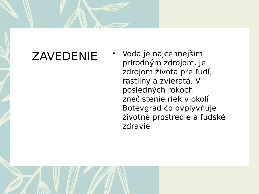 ZAVEDENIE