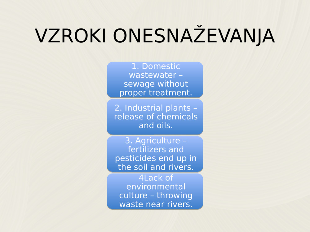 VZROKI ONESNAŽEVANJA