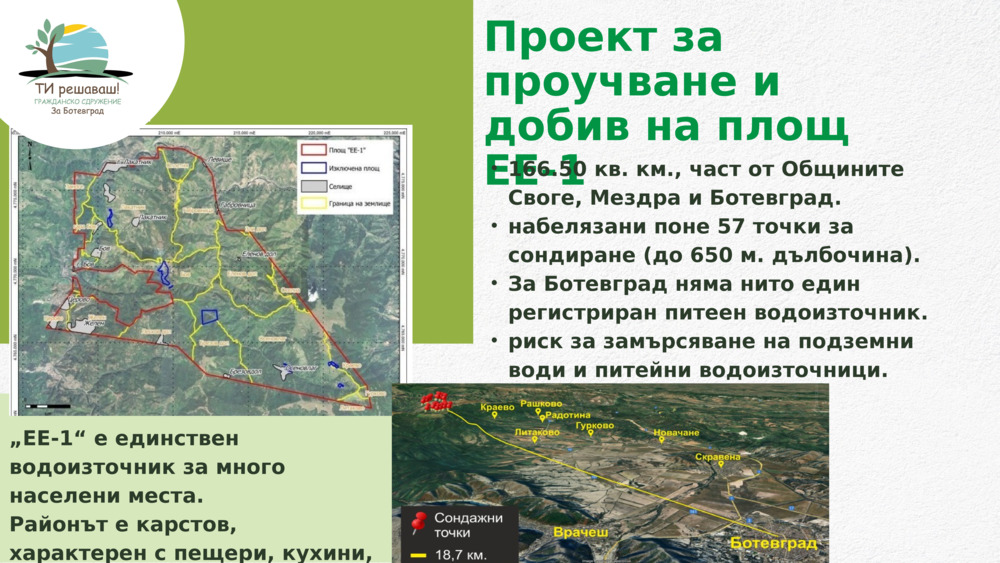 Проект за  проучване и добив на площ ЕЕ-1 