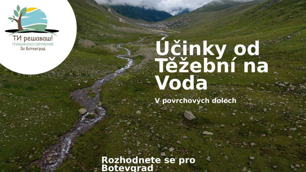 Čistá voda - pramen pro život