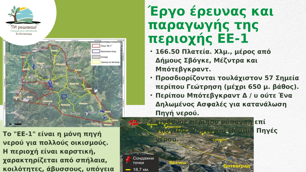 Έργο έρευνας και παραγωγής της περιοχής EE-1 