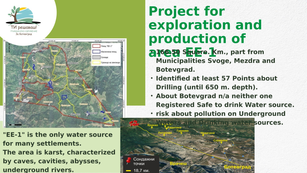 Project for exploration and production of area EE-1 