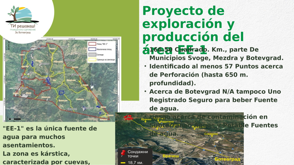Proyecto de exploración y producción del área EE-1 