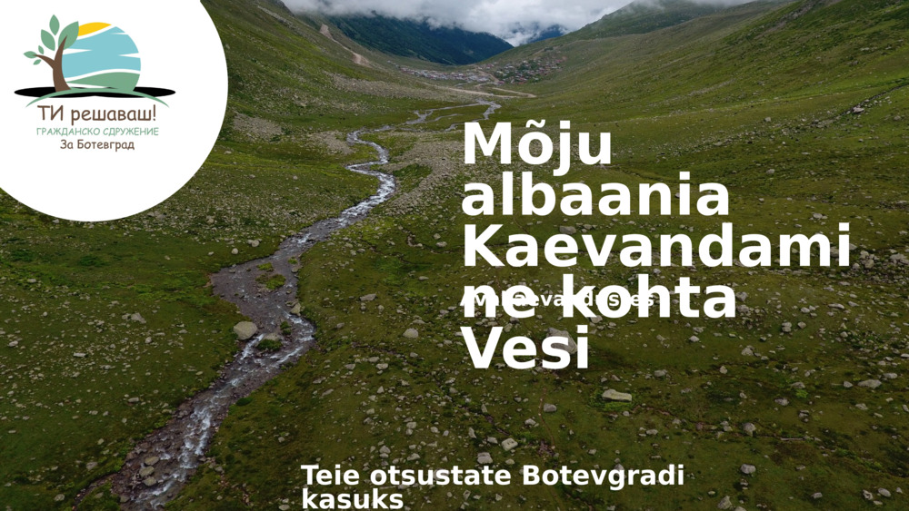 Puhas vesi – allikas kogu eluks