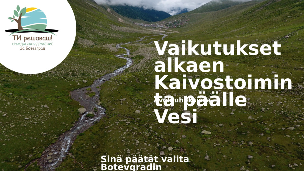 Puhdas vesi - lähde elämään