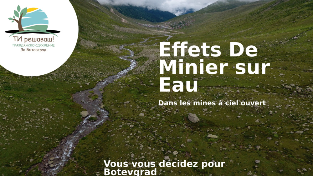 Eau propre - source pour la vie