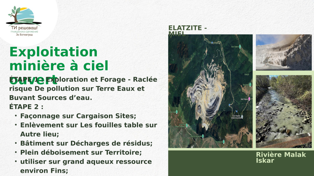 Exploitation minière à ciel ouvert