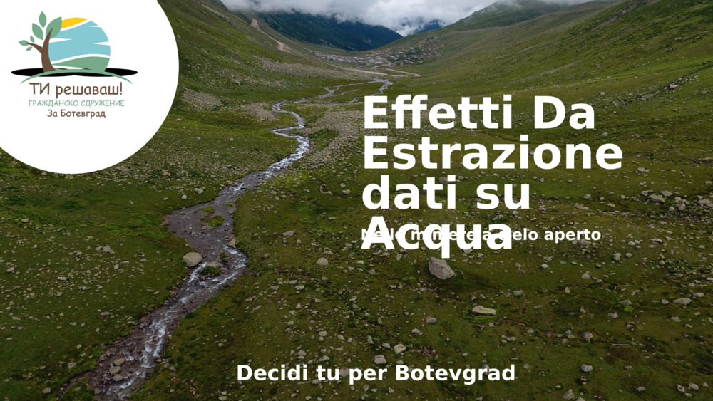 Acqua pulita, sorgente per la vita