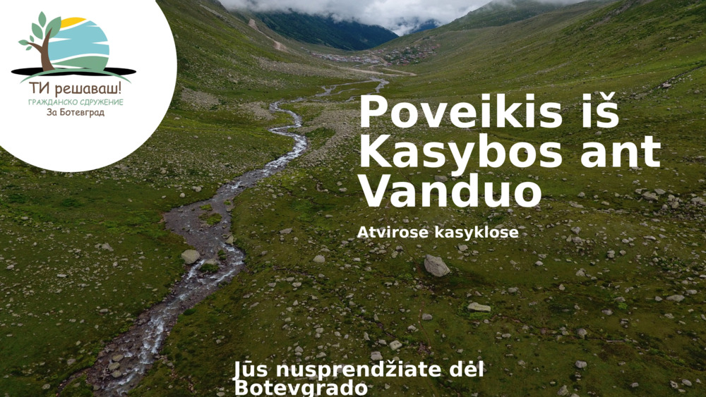 Švarus vanduo – šaltinis visam gyvenimui