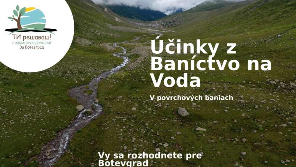 Čistá voda - prameň pre život