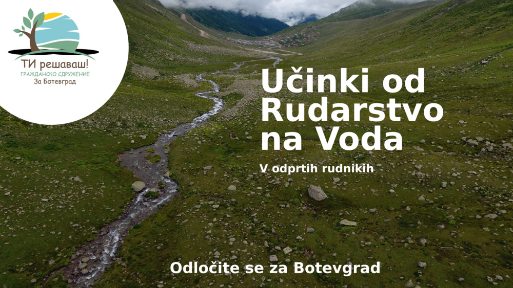 Čista voda - izvir za življenje