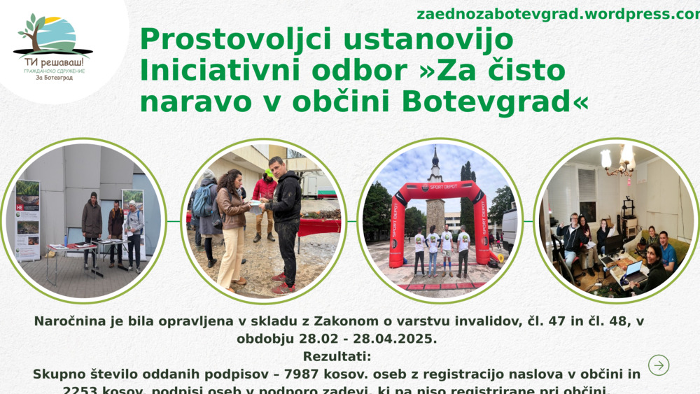 Prostovoljci ustanovijo Iniciativni odbor »Za čisto naravo v občini Botevgrad«