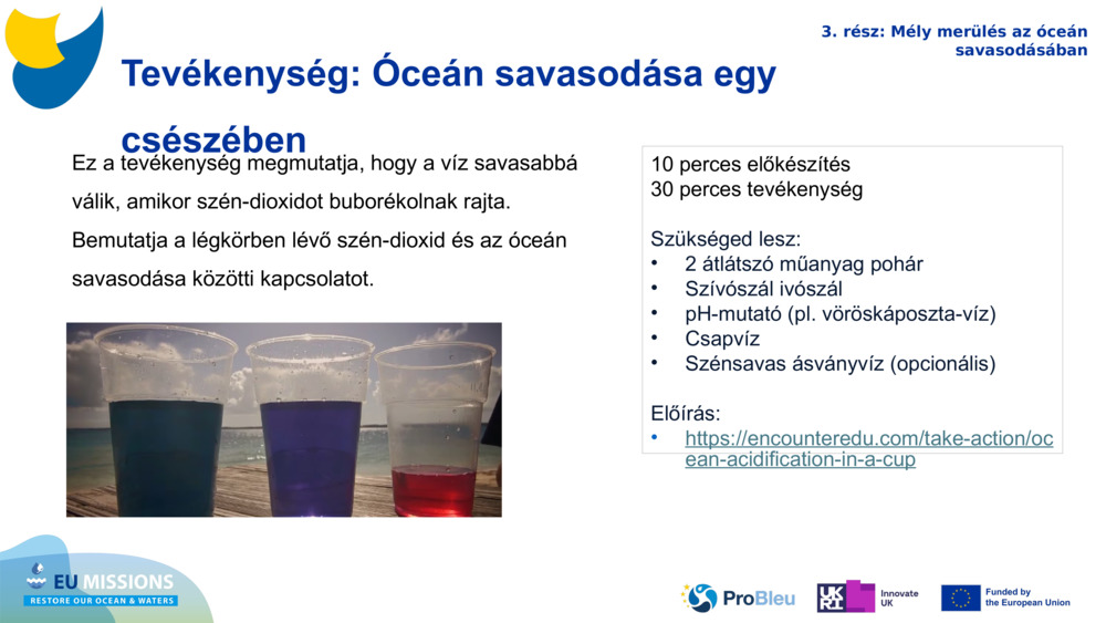Tevékenység: Óceán savasodása egy csészében 