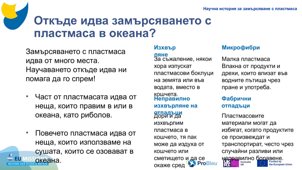 Замърсяването с пластмаса идва от много места. Научаването откъде идва ни помага да го спрем!