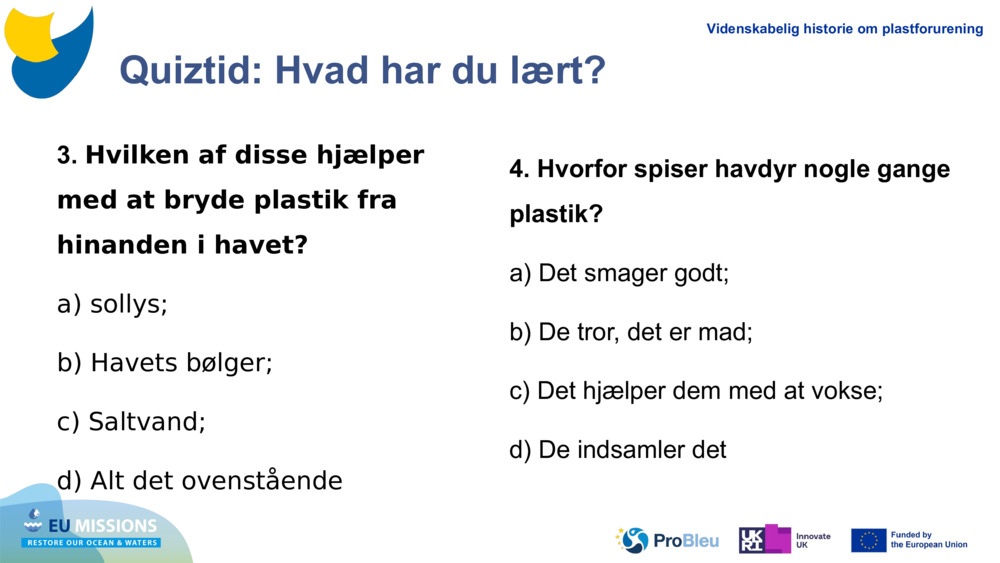 Quiztid: Hvad har du lært?